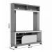 Home Estante Belaya Sala Para TV de até 65" Polegadas  Nogueira/Off White Matte