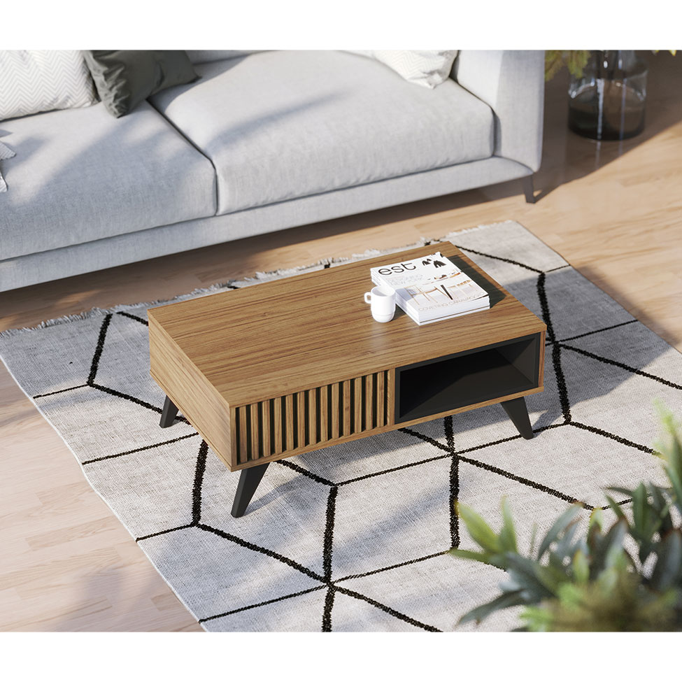 Mesa de Centro Jeri Noce e Preto