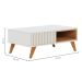 Mesa de Centro Jeri Off White e Freijó