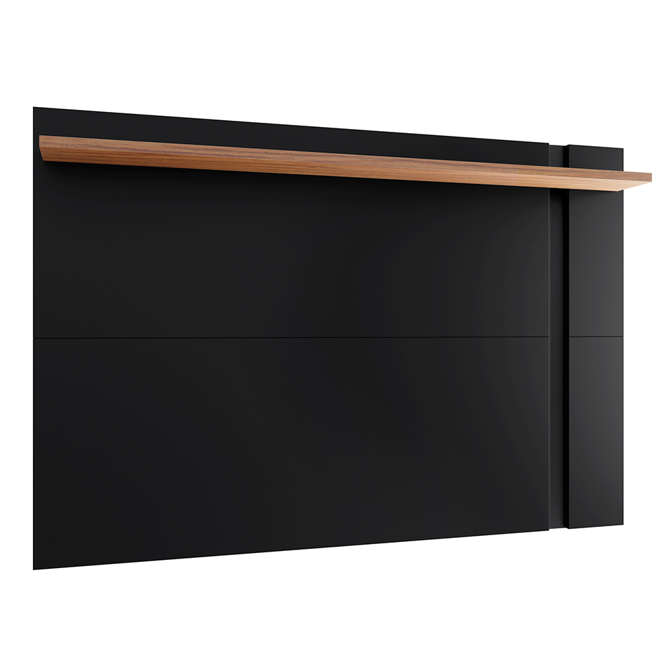 Painel Extensível para TV até 60 Polegadas Leme Noce Milano e Preto Fosco