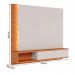 Painel Home Suspenso Egeu Para TV até 65" Polegadas Off White Matte/Freijo
