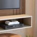 Painel Home Suspenso Jurere 1.6 Para TV até 60" Polegadas Amendoa/Off White Matte