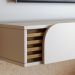 Painel Home Suspenso Jurere 1.6 Para TV até 60" Polegadas Off White Matte/Freijo