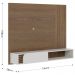 Painel Home Suspenso TV 60 Polegadas Jurere Amendoa Off White Matte CLB