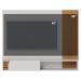 Painel Home Suspenso TV 60 Polegadas Jurere Off White Matte Freijo CLB