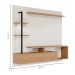 Painel para TV até 58 Polegadas Maragogi Off White e Freijó