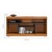 Rack Yara Noce e Preto 136 cm