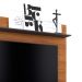 Rack com Painel para TV até 47 Polegadas Yara Noce e Preto 136 cm