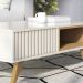 Mesa de Centro Para Sala 91 cm Jeri Off White Freijo Colibri