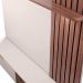 Painel Bancada Suspensa para TV até 65 Pol. Ripado 180cm Tocantins Off White/Nogueira Real - Colibri