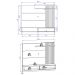 Painel Bancada Suspensa para TV até 65 Pol. Ripado 180cm Tocantins Off White/Nogueira Real - Colibri