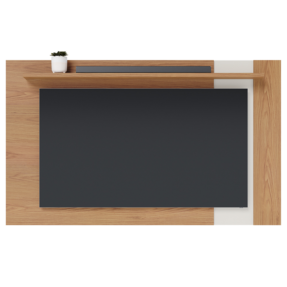 Painel Extensivel Tv 70 Pol 180 cm Leme Freijo Off White Matte Colibri