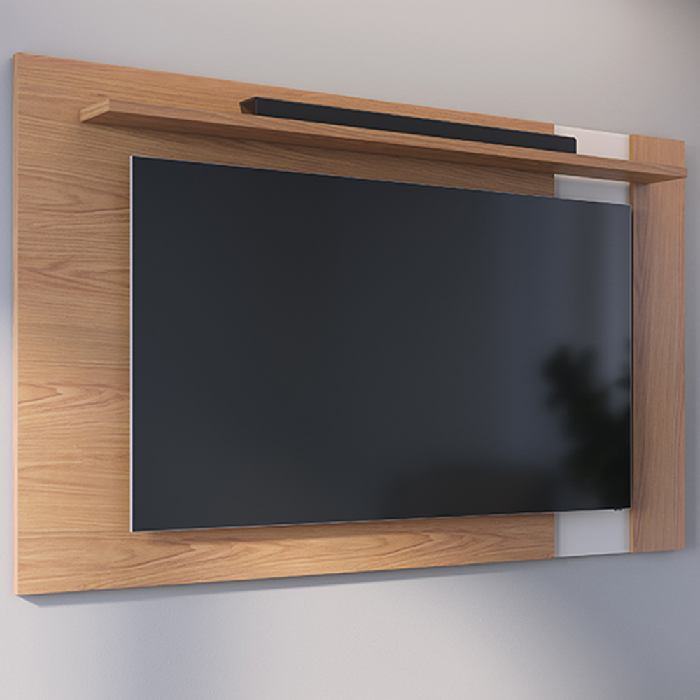 Painel Extensivel Tv 70 Pol 180 cm Leme Freijo Off White Matte Colibri