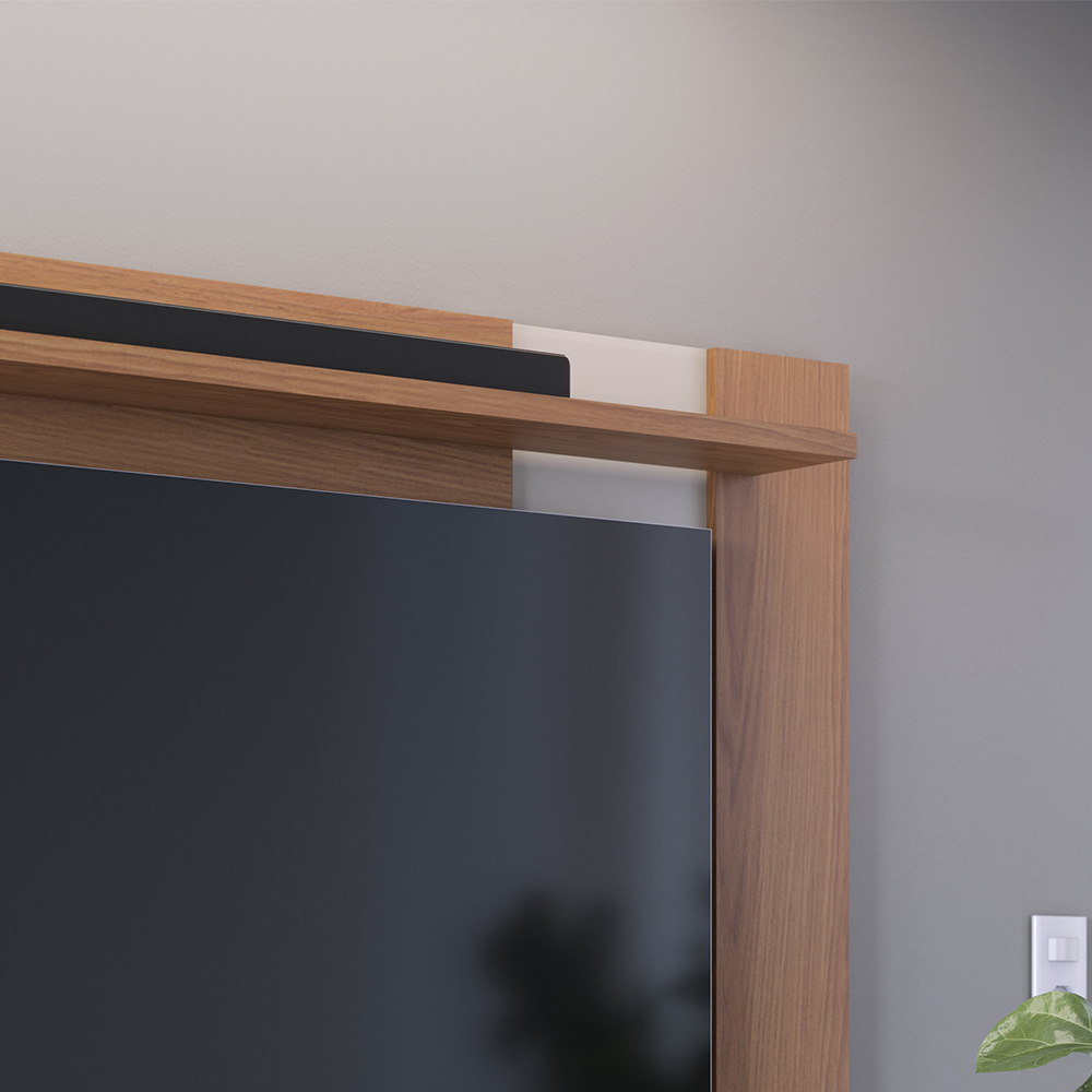 Painel Extensivel Tv 70 Pol 180 cm Leme Freijo Off White Matte Colibri