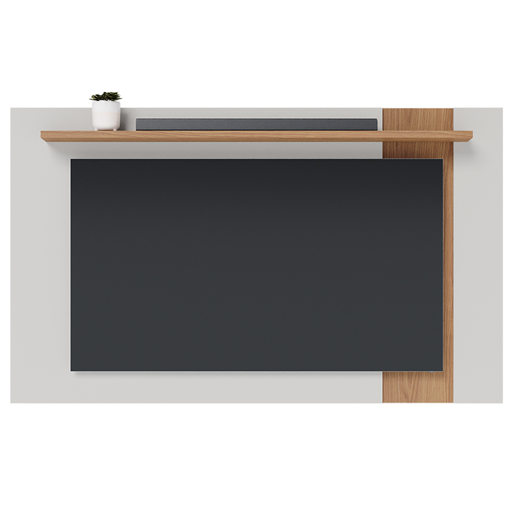 Painel Extensivel Tv 70 Pol 180 cm Leme Off White Matte Freijo Colibri