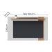 Painel Extensivel Tv 70 Pol 180 cm Leme Off White Matte Freijo Colibri