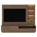 Painel Home Ripado Canção 4 Gavetas MDP 82" Polegadas Amêndoa