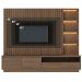 Painel Home Ripado Canção 4 Gavetas MDP 82" Polegadas Amêndoa
