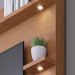 Painel Home Theater Conquista 1 Porta 70" Polegadas Freijó / Cinza Fosco