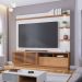 Painel Home Theater Conquista 1 Porta 70" Polegadas Freijó / Off White Matte