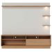Painel Home Theater Conquista 1 Porta 70" Polegadas Freijó / Off White Matte
