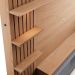 Painel Home Theater Invernia 4 Prateleiras Spot LED c/ Pés 65" Polegadas Freijó / Cinza Fosco