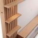Painel Home Theater Invernia 4 Prateleiras Spot LED s/ Pés 65" Polegadas Freijo/Off White