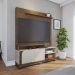 Painel Home Theater Jureli 2 Portas 1.5 até 65" Polegadas Amêndoa/Off White