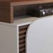 Painel Home Theater Jureli 2 Portas 1.5 até 65" Polegadas Amêndoa/Off White