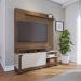 Painel Home Theater Jureli 2 Portas 1.5 até 65" Polegadas Amêndoa/Off White
