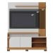 Painel Home Theater Jureli 2 Portas 1.5 até 65" Polegadas Off White Matte / Freijó