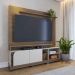 Painel Home Theater Jureli 2 Portas 1.8 até 75" Polegadas Amêndoa/Off White