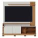Painel Home Theater Jureli 2 Portas 1.8 até 75" Polegadas Off White Matte / Freijó
