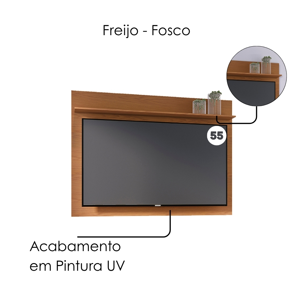 Painel Suspenso Tv 55 Pol 135 cm Maia Freijo Colibri