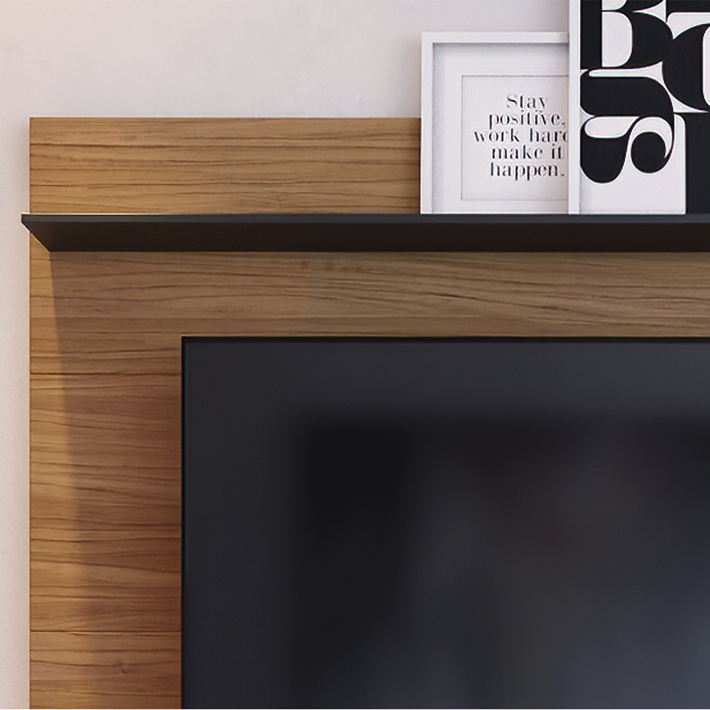 Painel Suspenso Tv 55 Pol 135 cm Maia Noce Milano Preto Colibri