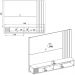 Painel Suspenso Tv 55 Pol 136 cm Jurere Off White Matte Freijo Colibri