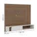 Painel Suspenso Tv 60 Pol 160 cm Jurere Amendoa Off White Matte Colibri