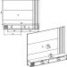 Painel Suspenso Tv 60 Pol 160 cm Jurere Amendoa Off White Matte Colibri