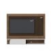 Painel Suspenso Tv 60 Pol 160 cm Jurere Amendoa Off White Matte Colibri