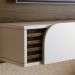 Painel Suspenso Tv 60 Pol 160 cm Jurere Amendoa Off White Matte Colibri
