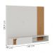 Painel Suspenso Tv 60 Pol 160 cm Jurere Off White Matte Freijo Colibri