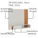 Painel Suspenso Tv 60 Pol 160 cm Jurere Off White Matte Freijo Colibri