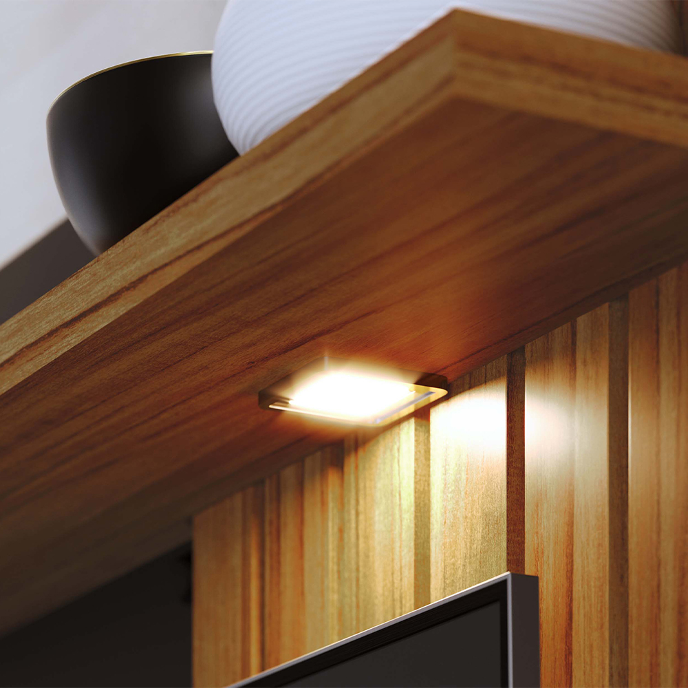 Painel Suspenso Tv 60 Pol 160 cm Tocantins Preto Noce Milano Colibri