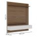 Painel Suspenso Tv 65 Pol 150 cm Juriti Amendoa Off White Matte Colibri