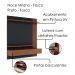 Painel Suspenso Tv 65 Pol 150 cm Juriti Noce Milano Preto Colibri