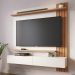 Painel Suspenso Tv 65 Pol 150 cm Juriti Off White Matte Freijo Colibri