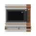 Painel Suspenso Tv 65 Pol 150 cm Juriti Off White Matte Freijo Colibri