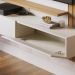 Painel Suspenso Tv 65 Pol 150 cm Juriti Off White Matte Freijo Colibri