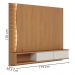 Painel Suspenso Tv 65 Pol 179 cm Egeu Freijo Off White Matte Colibri