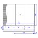 Painel Suspenso Tv 65 Pol 179 cm Egeu Off White Matte Freijo Colibri